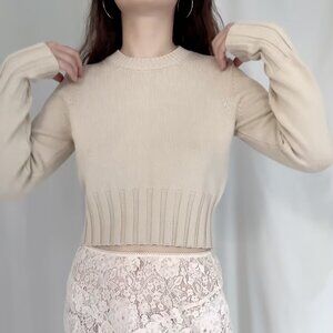 ALTUZARRA Livvy Sweater - Antique Pearl